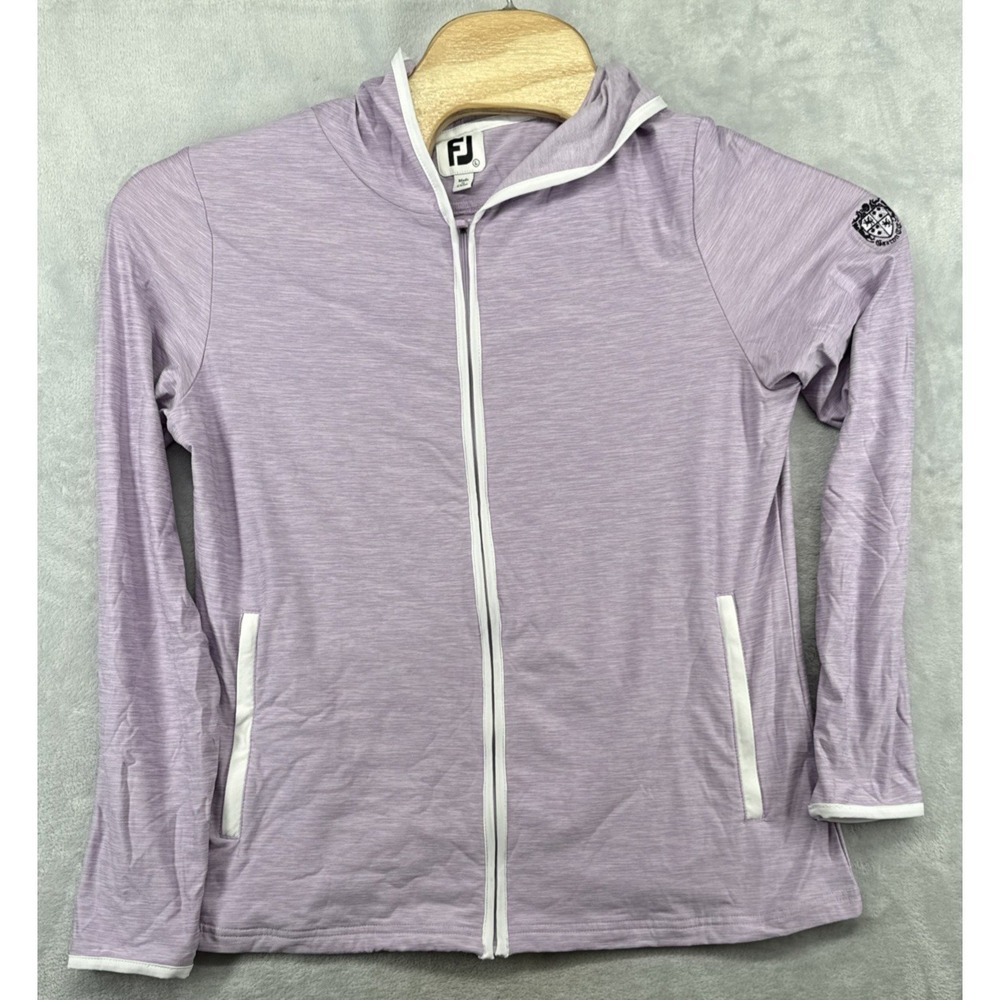 FootJoy Jacket FJ Golf Purple Full Zip Peformance Gaston CC Women's Size Large L
